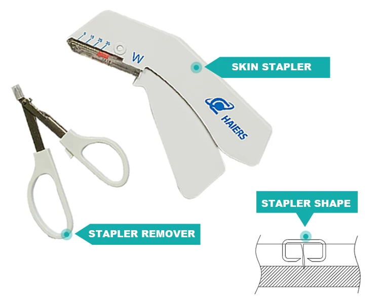skin stapler and surgical staples