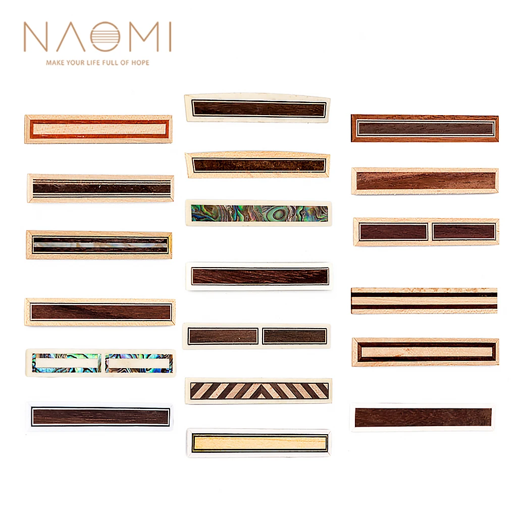 NAOMI Guitar Bridge Tie Block for Classical Guitar String Ties Guitar DIY Replacement Inlay Wood Luthier