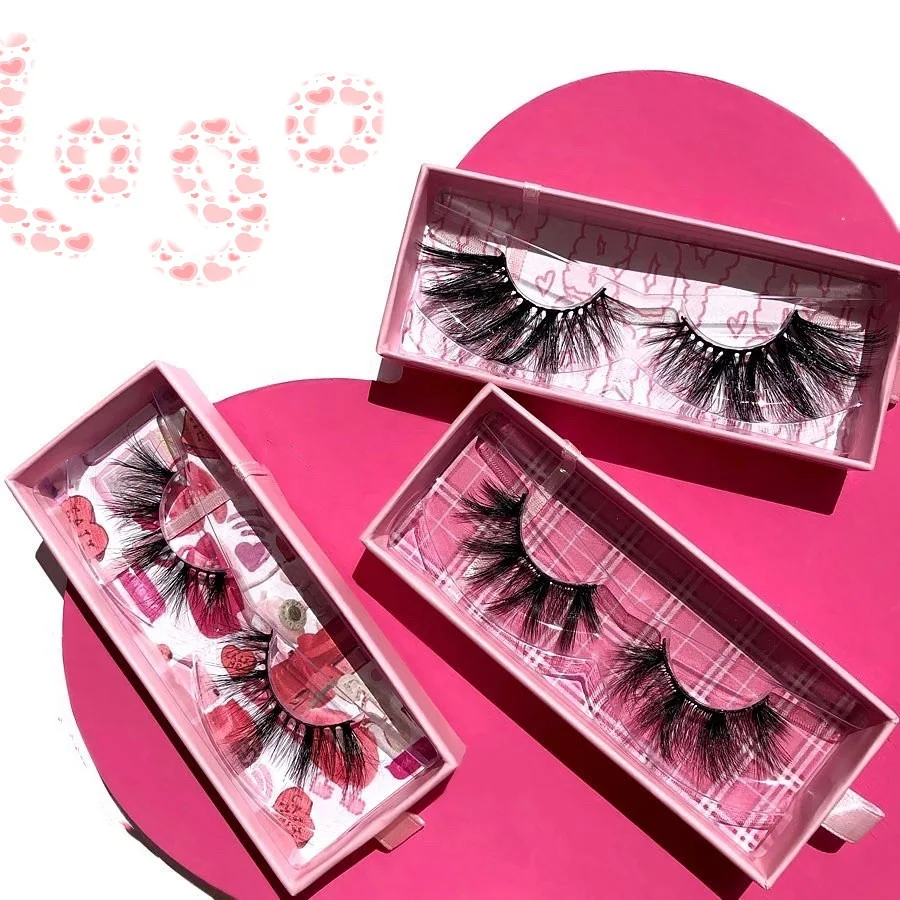 
Baiside eyelashes 3d mink eyelashes faux lashes false eyelashes Private Label Lash Own Logo 