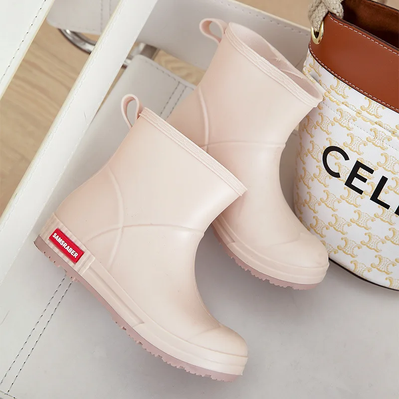 EVA Green Gumboots Portable Rain Boots Waterproof Boots Women Shoes Knee-high Cheap Shoes Ankle Boots For Men