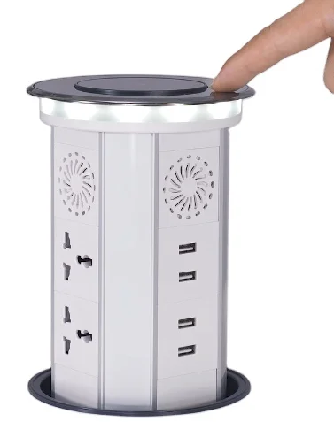 Wi-Fi Умная Автоматическая розетка IP65 Беспроводная зарядка стабилизатор напряжения подъемная кухонная Выдвижная настольная с беспроводным зарядным