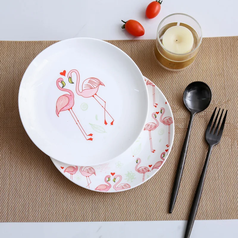 Bulk Sale Round Porcelain Plates Dinnerware Plate High Quality Ceramic Plates