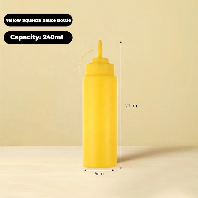 Wholesaler Plastic Packaging for Hotel & Restaurant Supplies BBQ Sauce Bottles for Soy Tomato Chocolate Syrup Other Beverages