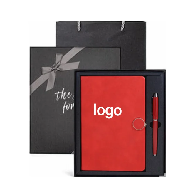 Promotional Gift sets Custom logo usb flash drives holder pen Novelty Gifts Planner Notebooks A5 corporate gift set Giveaways