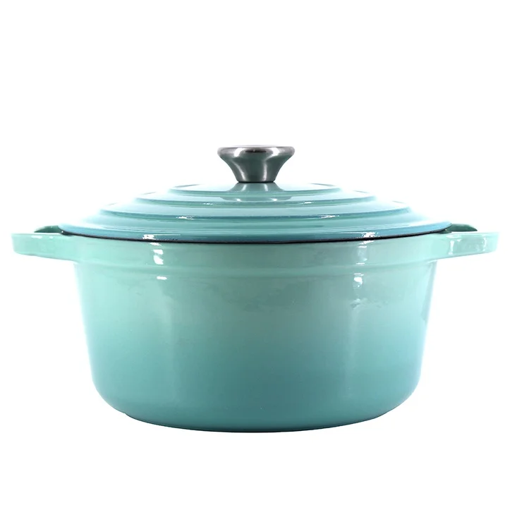 Хорошая цена чугунная Изолированная грелка для еды высшего качества кастрюля Голландская