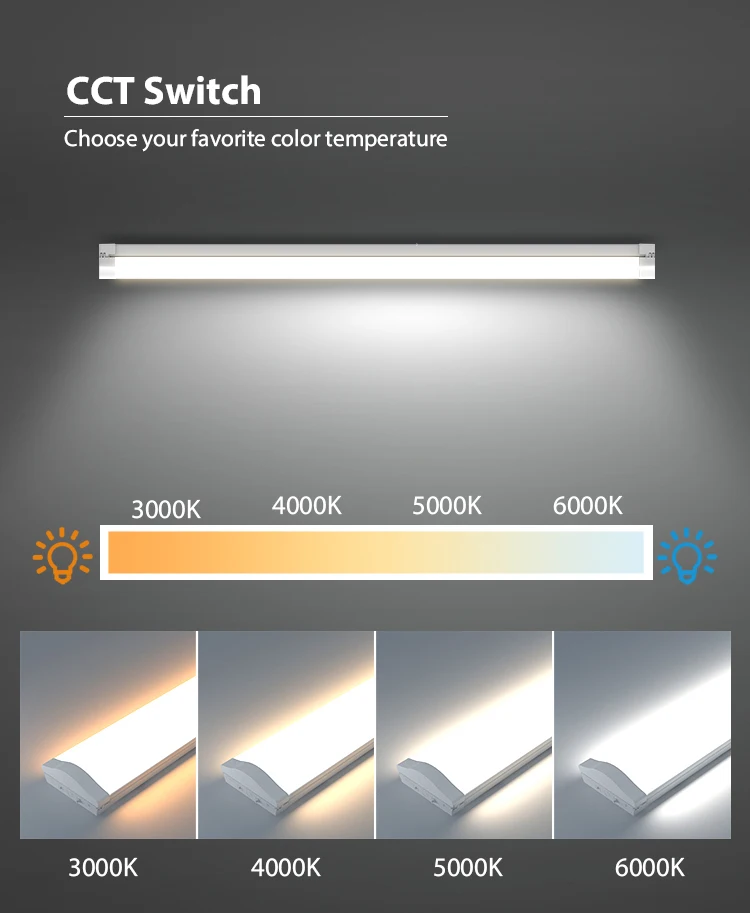 Toppo low-glare 36W AC200-240V 160LM/W 4 ft linear batten lights ceiling office pendant linear led batten light led batten light