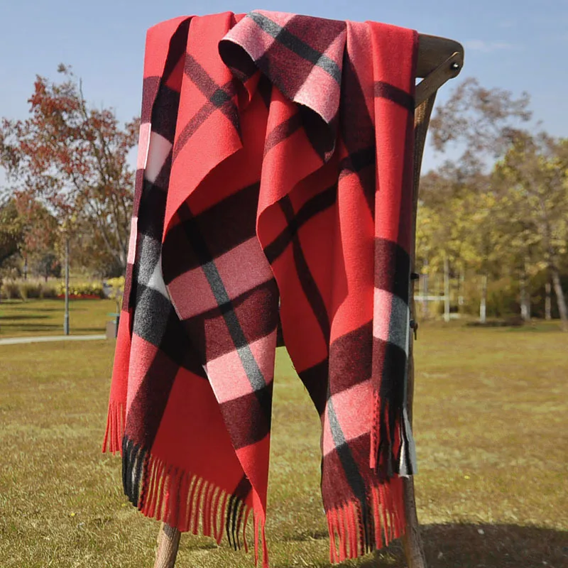 190*70cm Plaid scarf for women British classic  autumn and winter warm  scarf