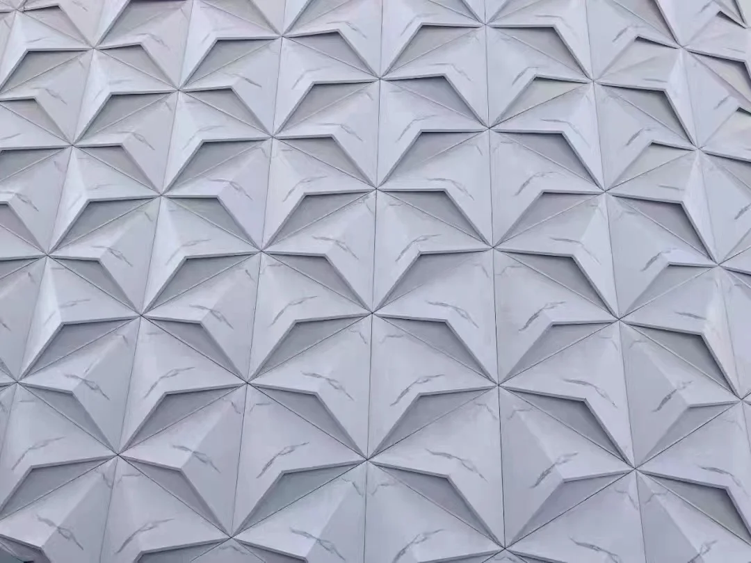 Metal Facade wall cladding aluminum corrugated panels aluminum interior exterior wall panel cladding CNC aluminum wall cladding