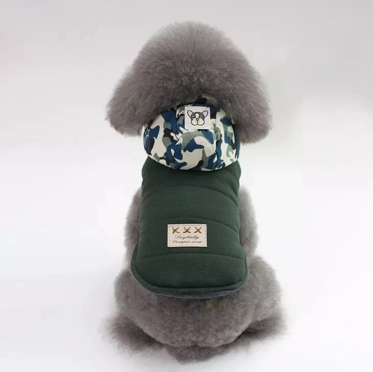 
camouflage Pets Dog Clothes Cotton Winter Thicken Jacket Coat Costumes Clothes for Small Puppy Dogs Cat Clothing 