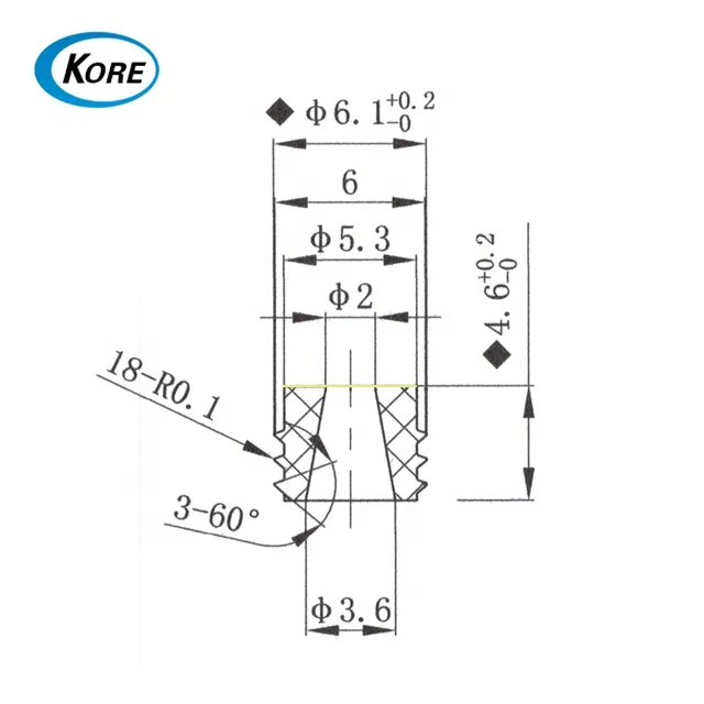Sealing plugs bush ePTFE membrane 6mm Permeability Waterproof