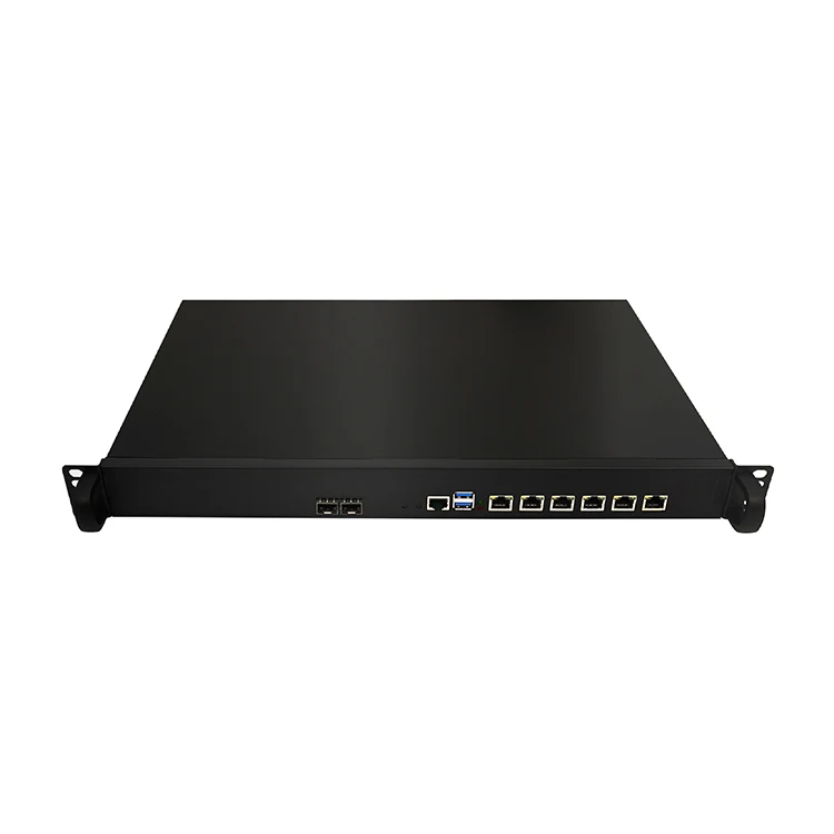 Cheap Hardware Firewall Price J1900 J4125 Core i3 i5 i7 1U Rack Chassis 6 Lan Mikrotik PFSense Router PC X86 Firewall