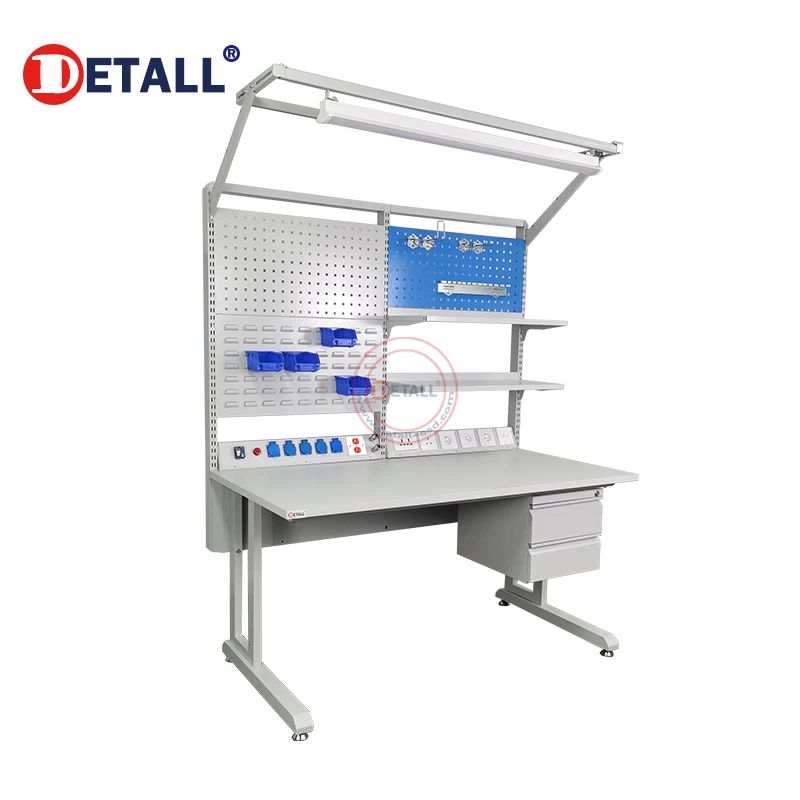 Light duty electronics repair table cellphone repair desk with esd mat