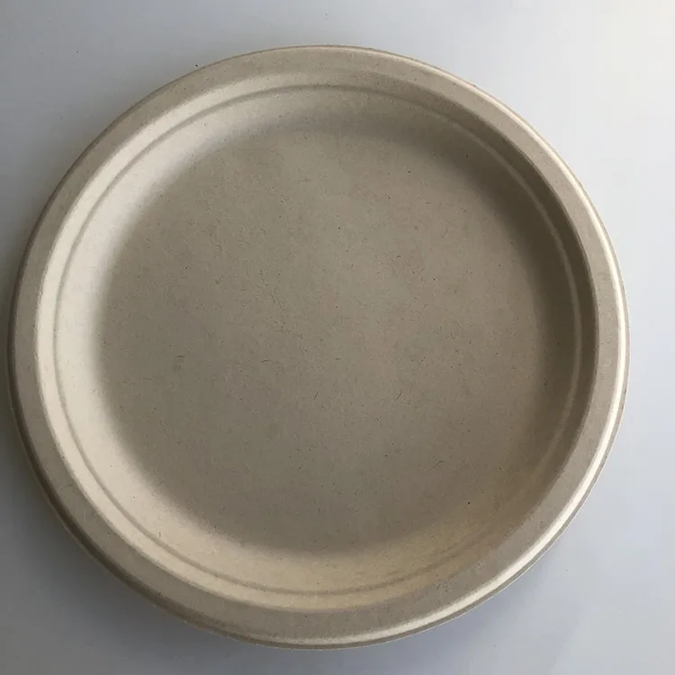 Biodegradable Compostable Eco Friendly Disposable Bagasse Pulp Takeaway  Paper Custom To Go Plates