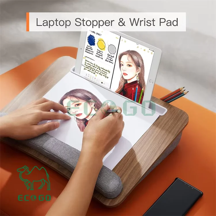 Portable Lap Laptop Desk With Pillow Cushion For Home Office Students