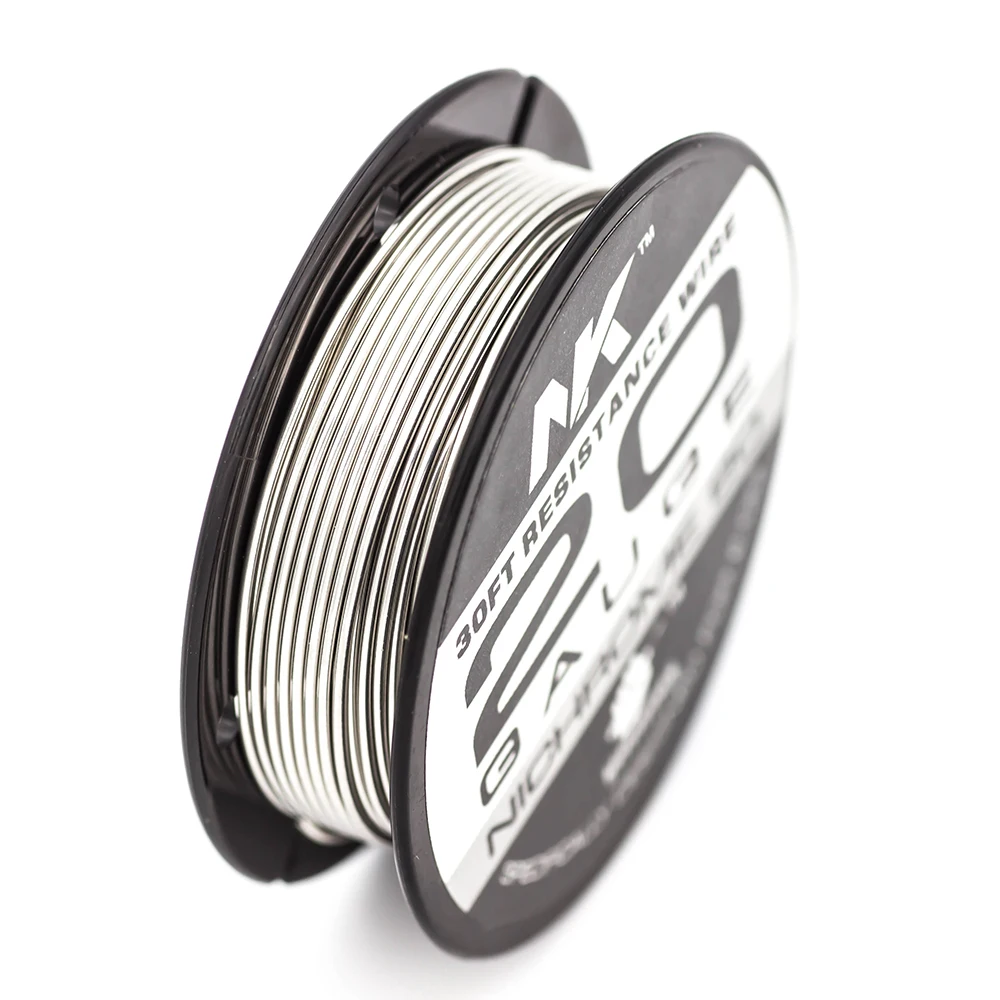 NK высококачественный нихромовый 80 провод сопротивления 18 20 22 24 25 26 27 28 30 32ga нагревательные электрические катушки Ni80 провод для атомайзера вейпа