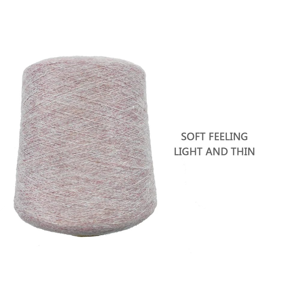 Manufacture yarn price recycle polyester acrylic polyester nylon spandex 1/11nm fancy fluffy yarn for clothes sweaters