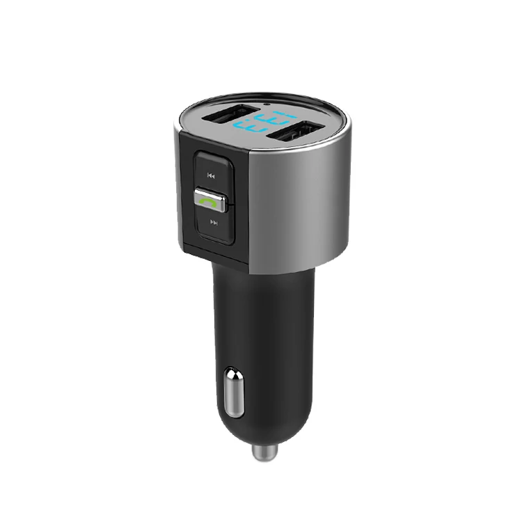 Hot Selling Portable Blutooths Car Fm Radio Stereo transmitter with Battery Check