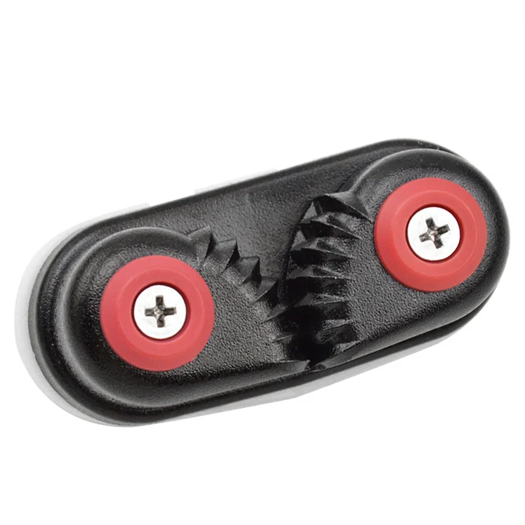 marine supplies black and red ABS plastic boat sailing sailboat ball bearing cam cleat for rope