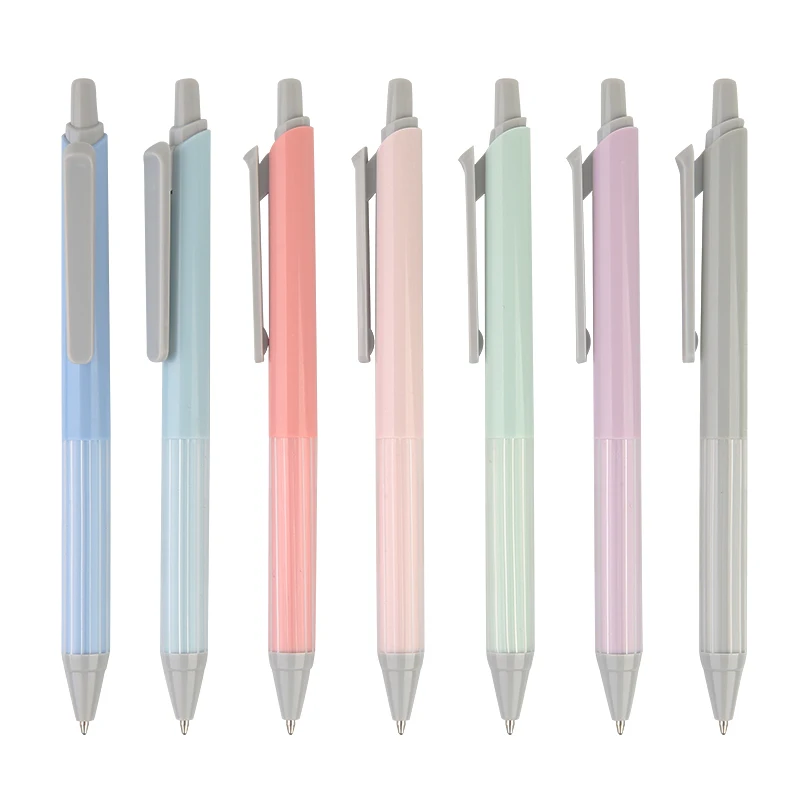 Eco Friendly Biobased Recycled Stationery Biodegradable RABS Plastic Ballpen Ballpoint Pen