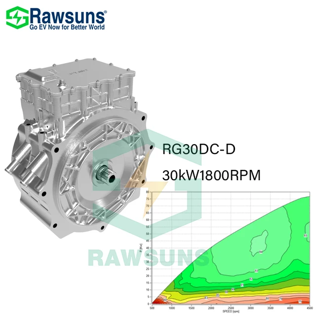Rawsuns New product Electric motors Generator RG30DC-D 30kW 1800RPM EV conversion kit for car