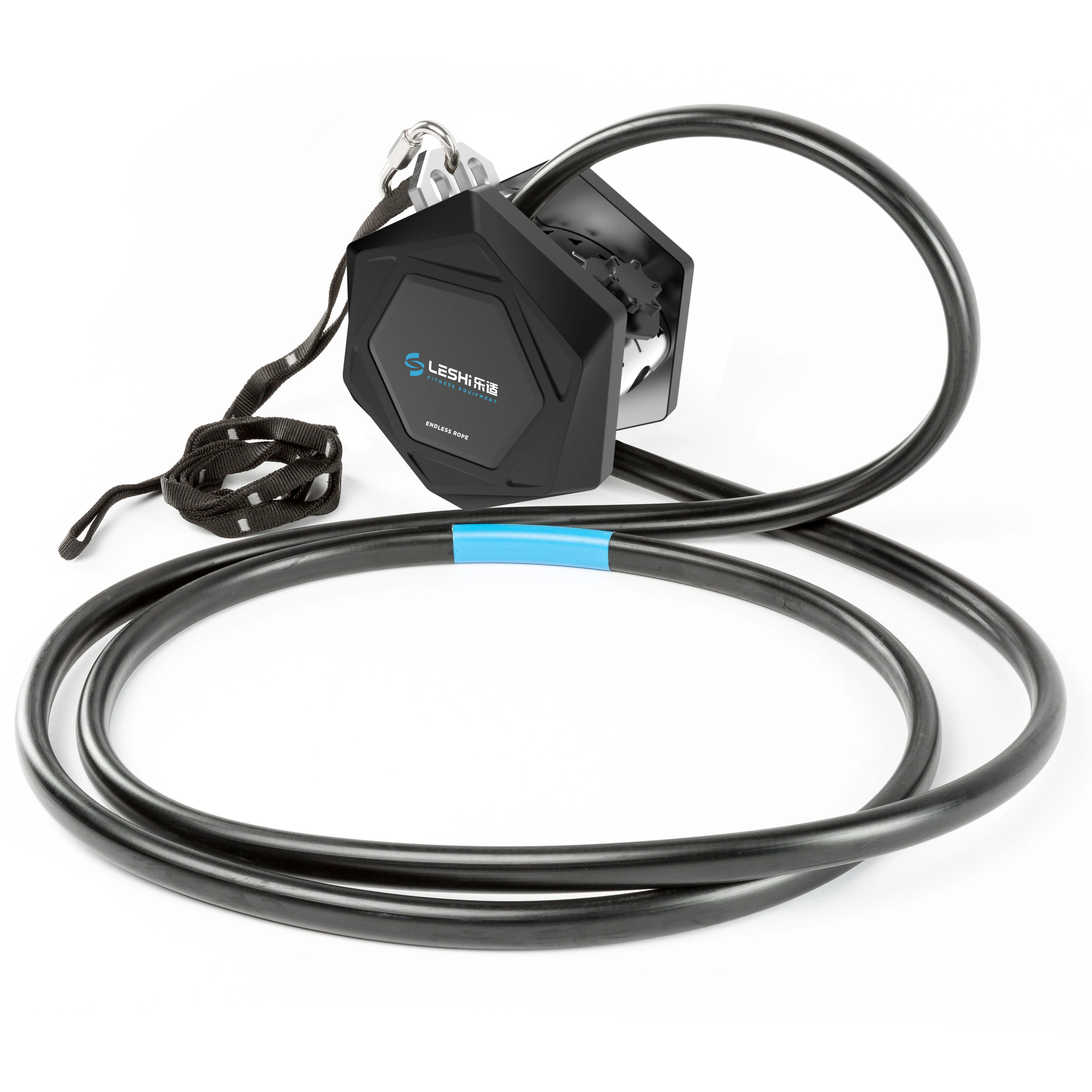 Adjustable Resistance Fitness Rope Machine, Pull Endless Rope Fitness Rope Training/Gym Pulling Trainer for Gym Outdoor Home