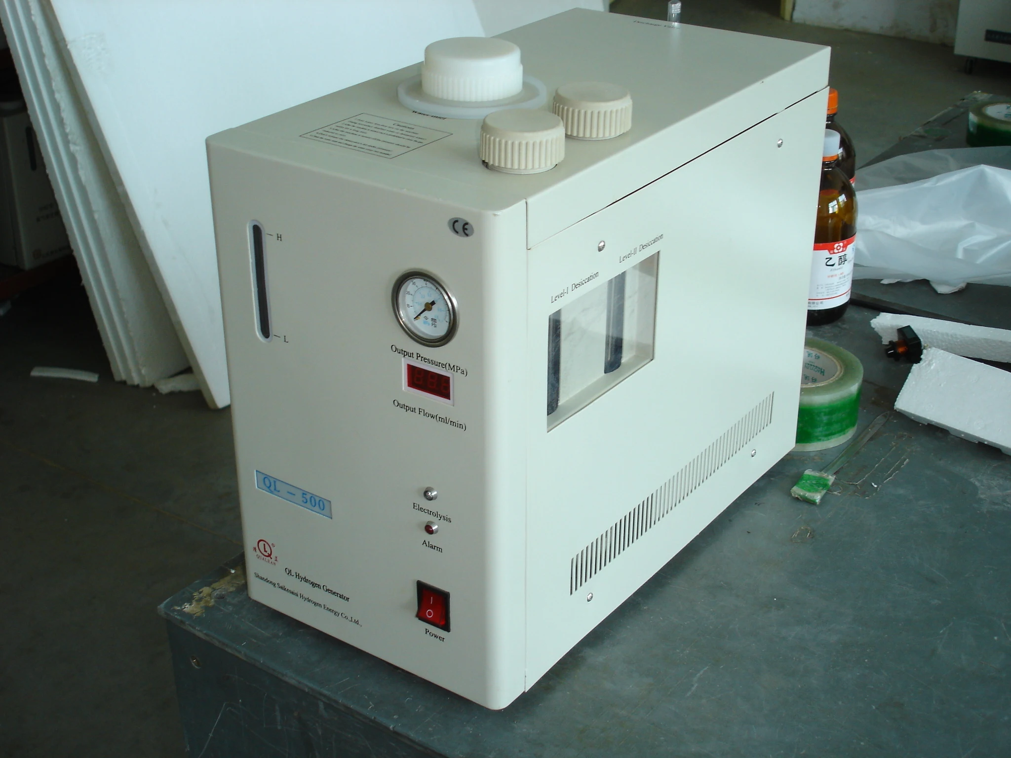 Hydrocarbon Analyzer support gas pure H2 generator