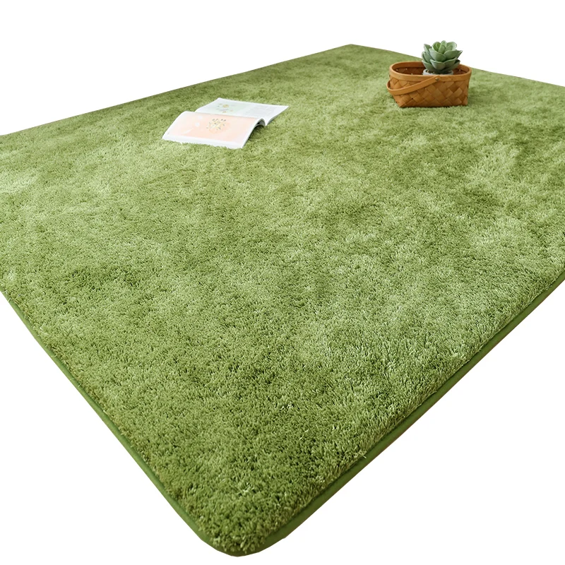 
Plush Fancy Shaggy Carpet Super Soft Modern Shag Area Rugs Fluffy Living Room Carpet Polyester Fiber Solid Color Floor Mat 