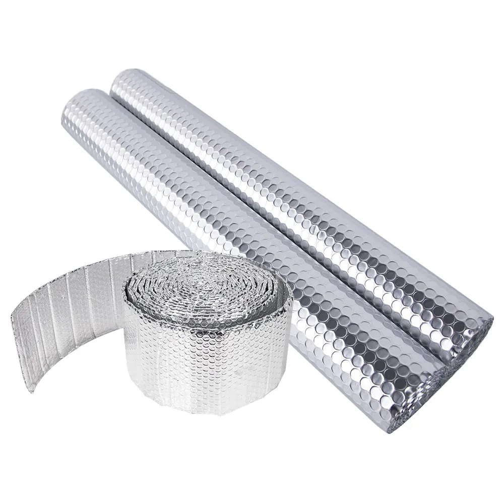 Ready To Ship Aluminum Foil  Bubble Padded Thermal Roll Heat Foam Insulation XPE EPE Wall Roof  Building Insulation  Roll