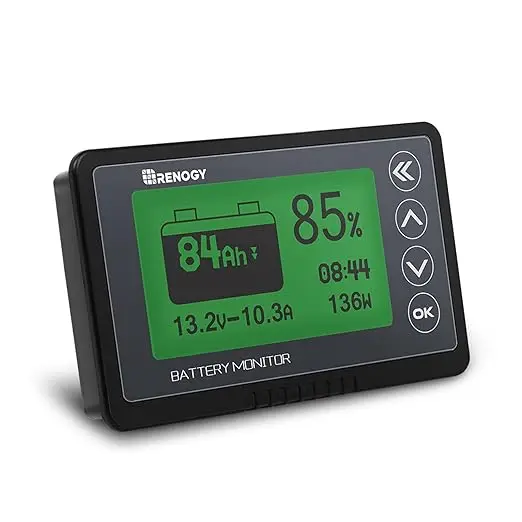 Монитор батареи Renogy 500A высокое Обнаружение тока и точное состояние заряда