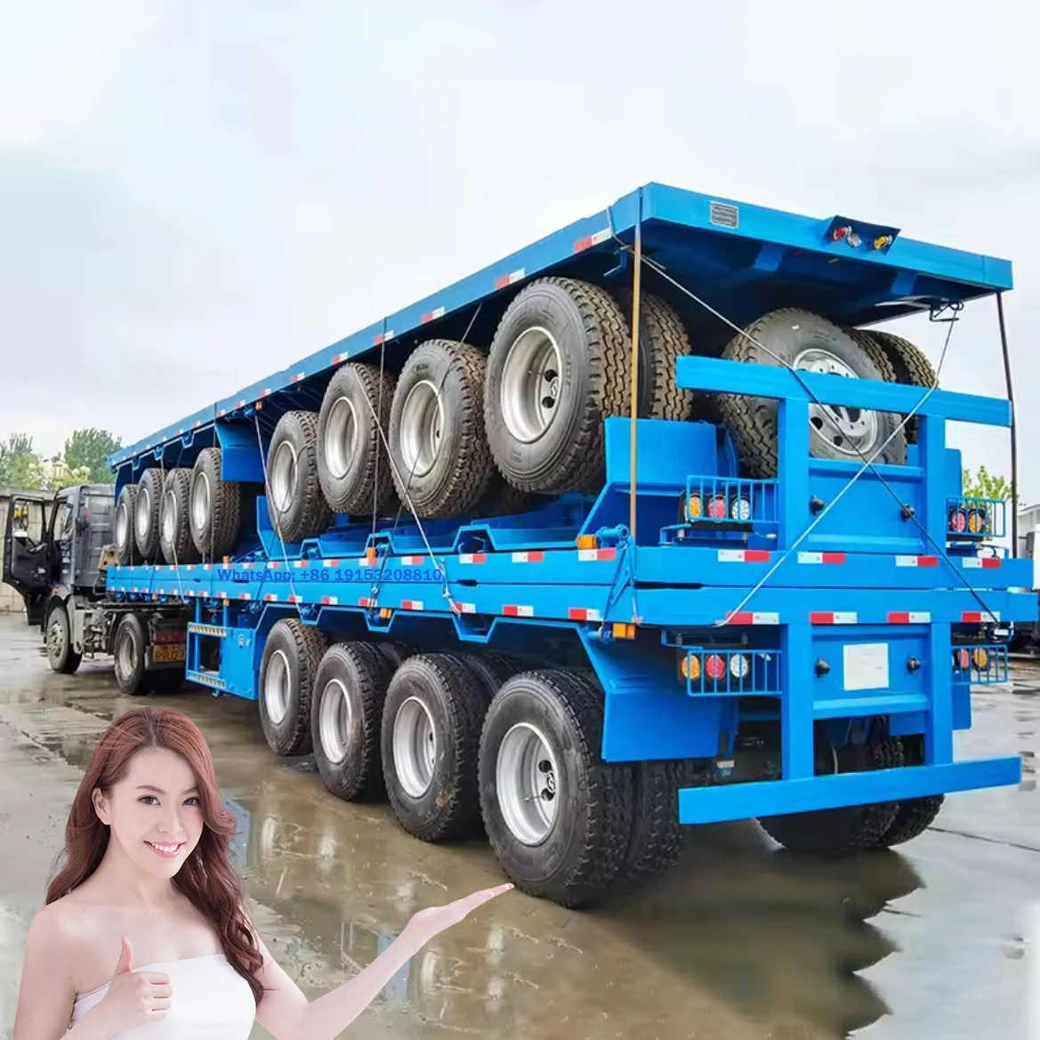 Прямая Продажа с фабрики 2024 Liangshan трехосный 40-футовый планшетный контейнерный полуприцеп для продажи