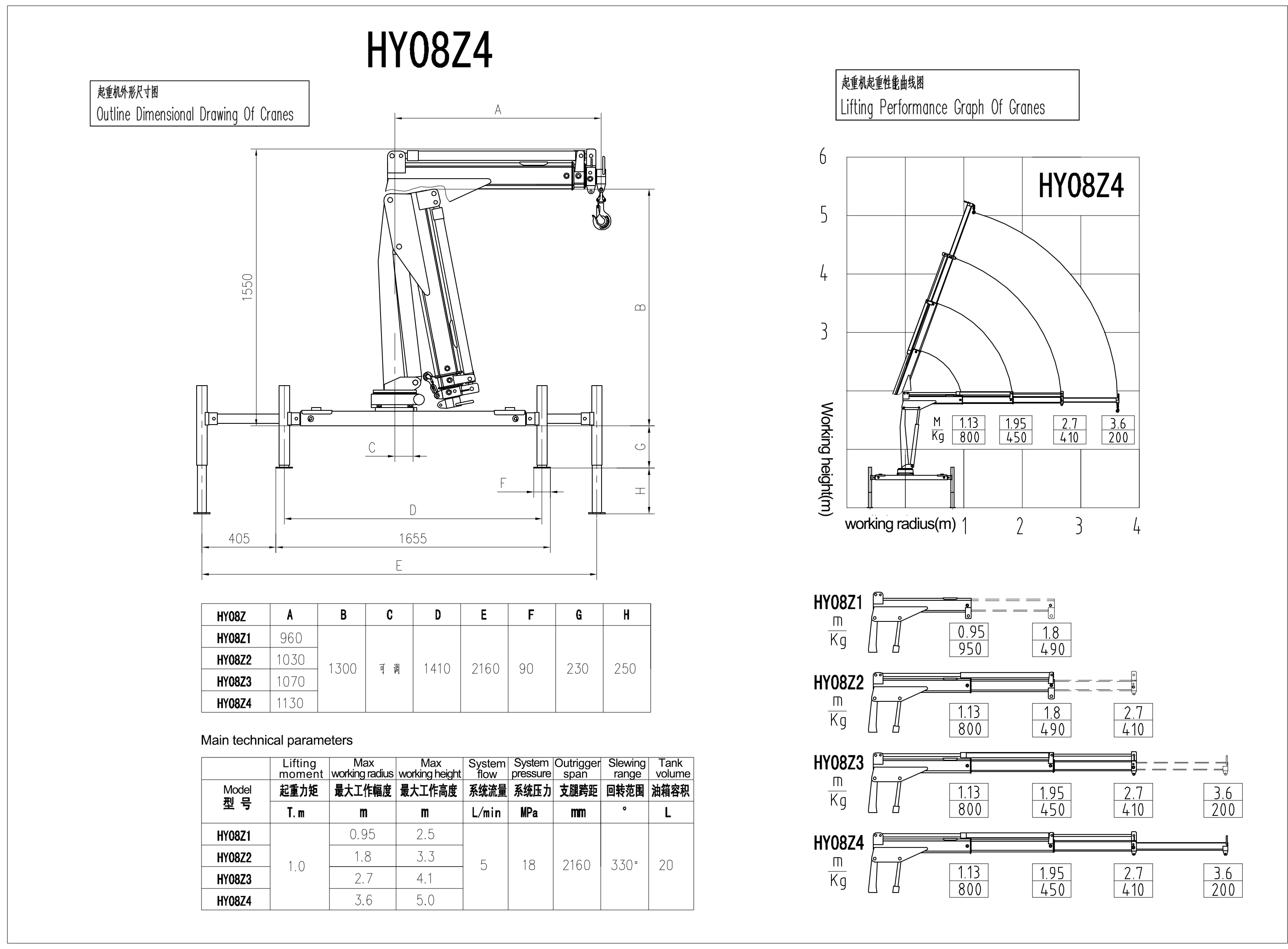 0.8Ton 1.3Ton 1.8Ton 2.8Ton Mini crane pickup truck crane folding boom lifting truck mounted crane with DC12V DC24V pump station