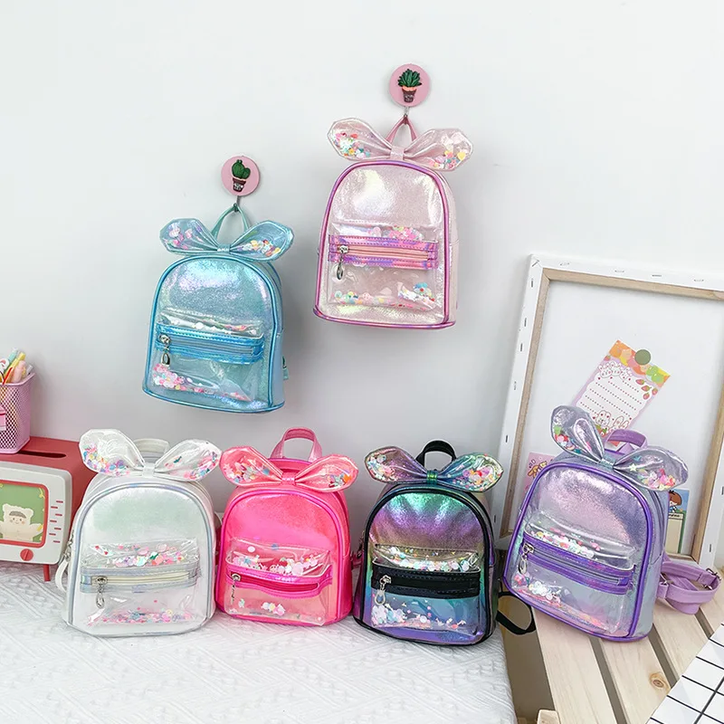 Wholesale Popular Children Lovely Backpack Student Girls Outdoor School Bag Sports Backpacks With Bowknot