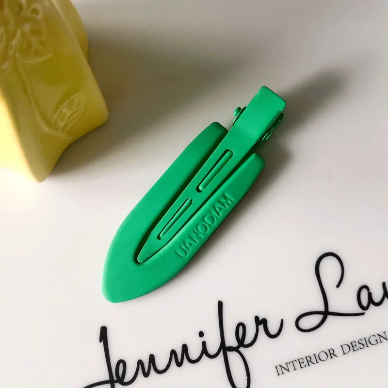 Wholesale Custom logo Daily Hairdressing 7cm Metal Hair Pins Gold Makeup No Crease Bend Creaseless Hair Clips Hairpins For Women