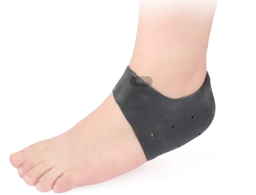 Custom Logo Silicone Gel Heel Socks Cracked Foot Gel Heel Protectors Silicone Gel Heel Pad