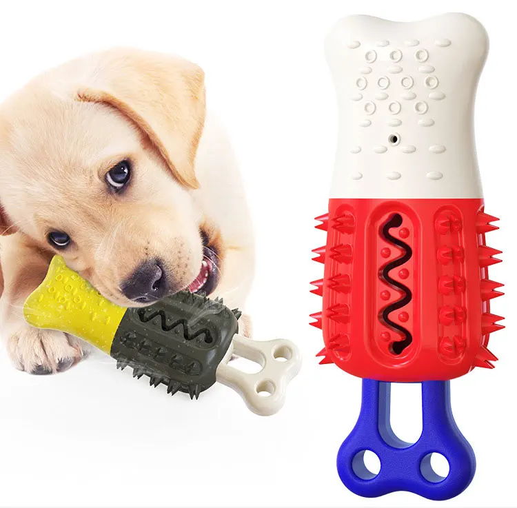 New Product Summer Dog Toothbrush Chew Toy Cooling Pet Chew Toy Dog Toothbrush Molar Stick Dog Popsicle