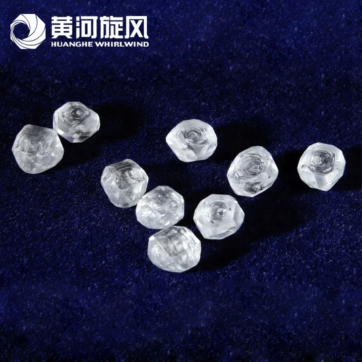 Chinese supplier best lab grown hpht cvd diamond 2ct rough 1 carat uncut price