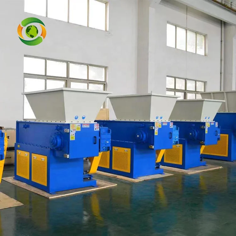 Single Shaft Plastic Shredder Single Shaft Shredding Machine PCB Boards Rubber Tires Shredder Machine For Sale