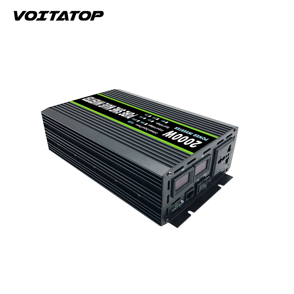 2000W Home Power Inverters 12V 24V to 110V 220V Pure Sine Wave Inverter 1000w