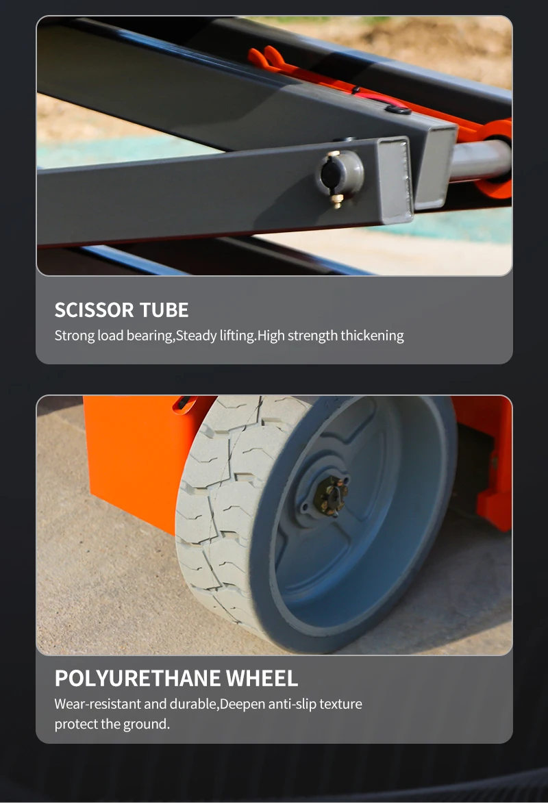 13.8m 227kg Aloft Lifting Platform Self Propelled Scissor Work Lifts