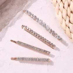 Low MOQ wholesale price hair accessories bling rhinestone hair pins for women
