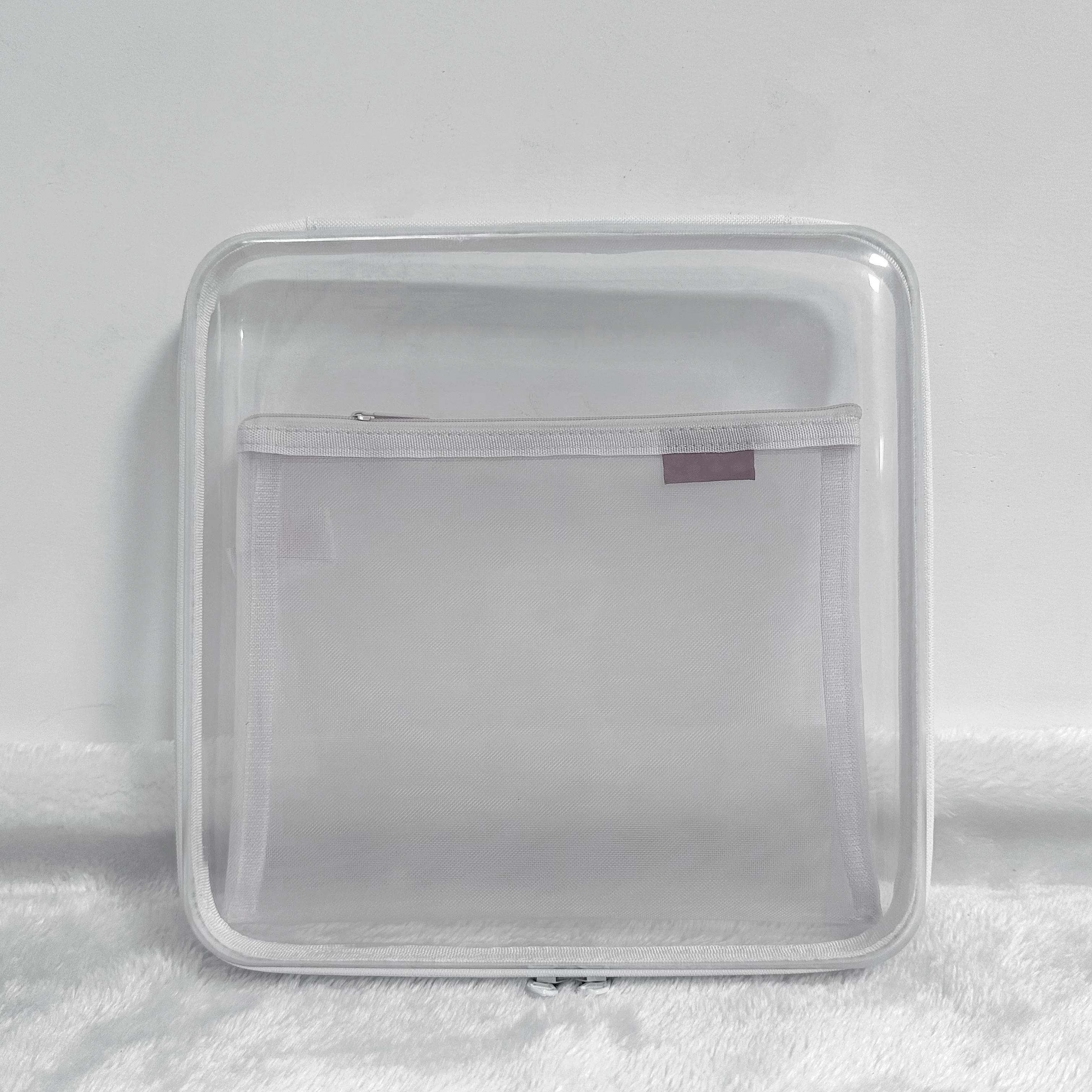 POSH DREAMS Zipper hard storage  hot pressed carry food storage box clear plastic toy case durability and safety