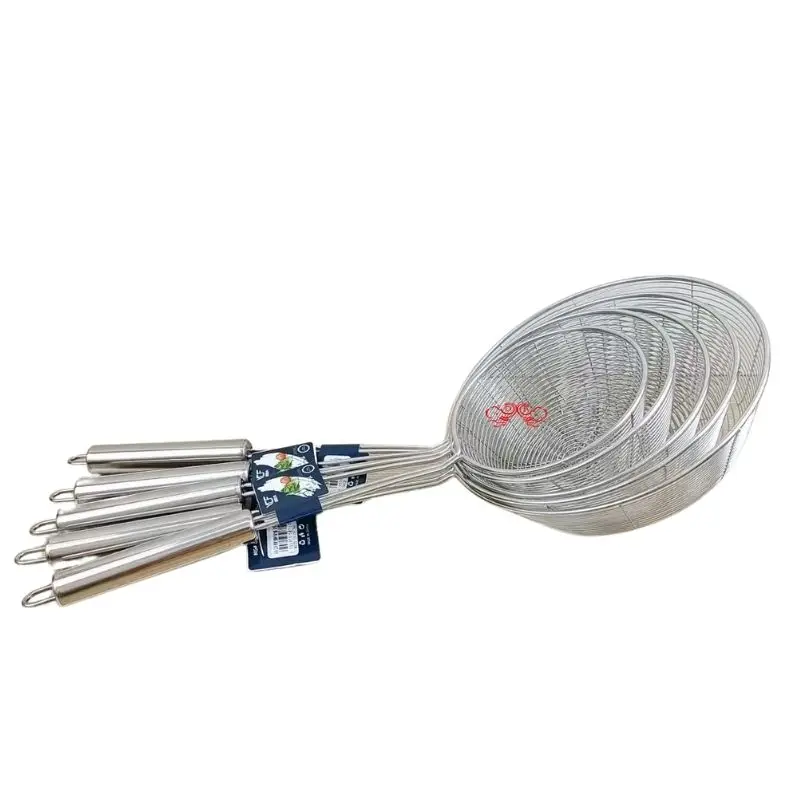 DF Trading House  Superb Stainless Handle Skimmer Mesh Strainer Oil Filter Colander Ladle Spoon