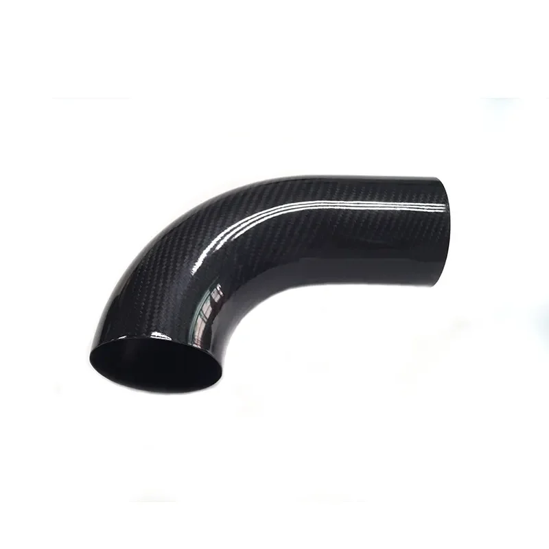 Customized Carbon Fiber Large Tube Bent Tubing in Square or round Pattern Lightweight Air Intake Tube