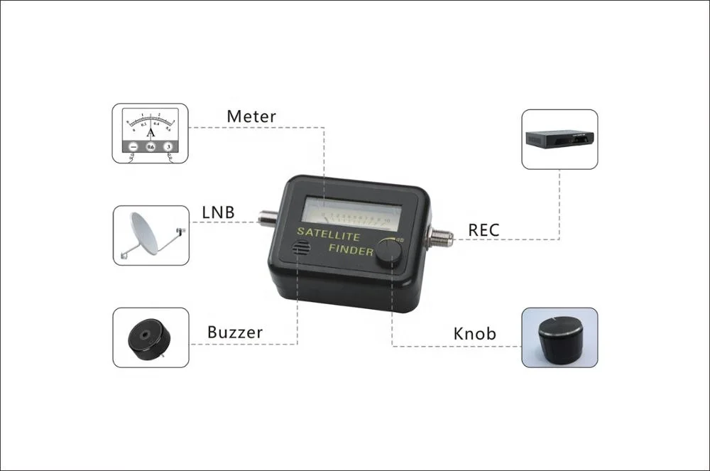 SF-9501 4K digital satellite finder meter satellite tv receiver