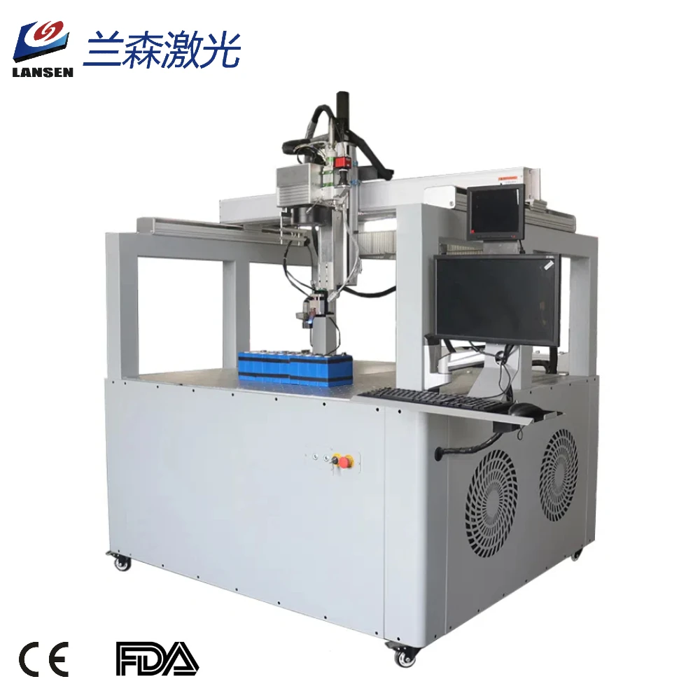 automatic galvanometer fiber laser welding machine for energy storage battery Lithium battery electrode weld equipment