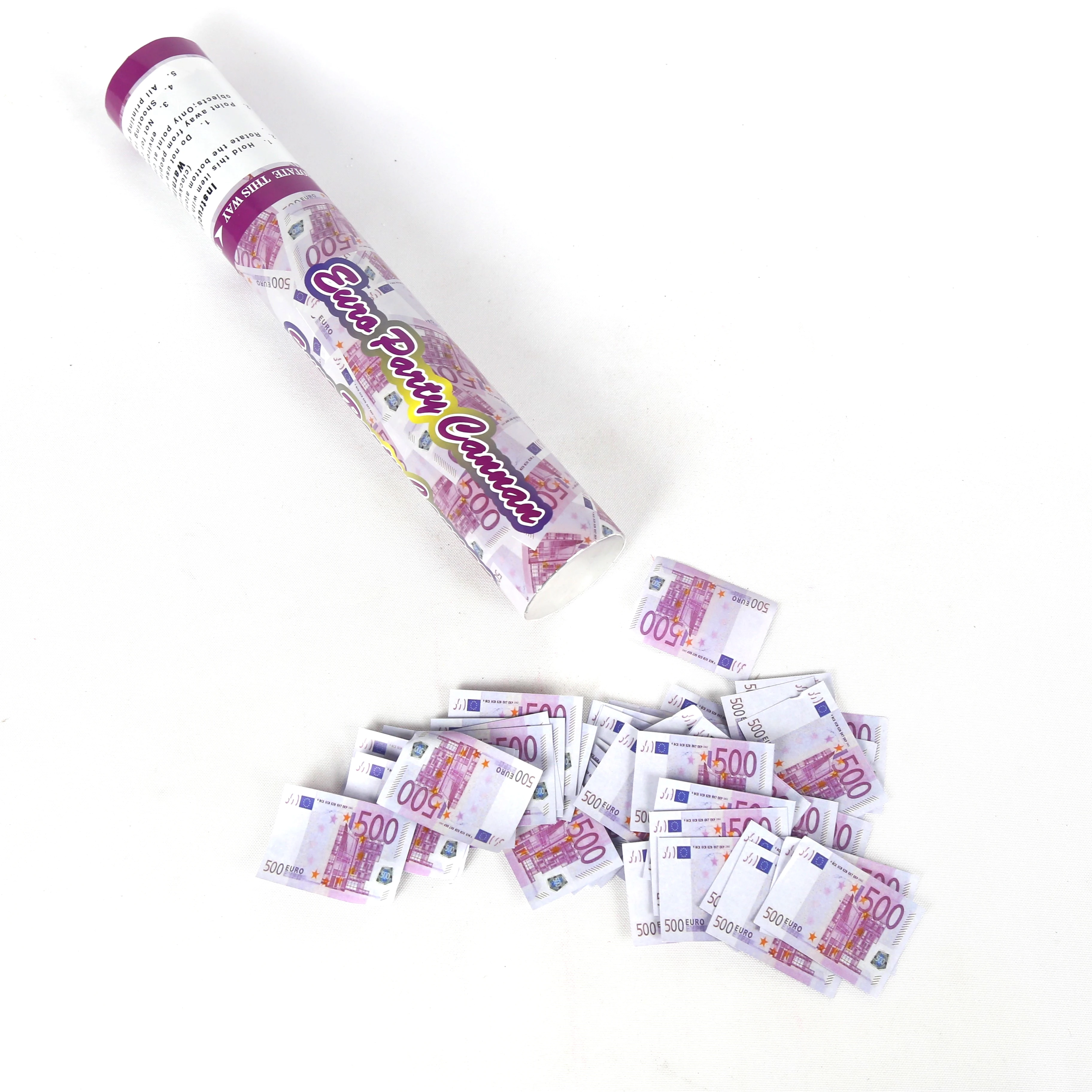 New Fashionable Design Euro Money Confetti Cannon Wedding Birthday Using Shooter Party Popper