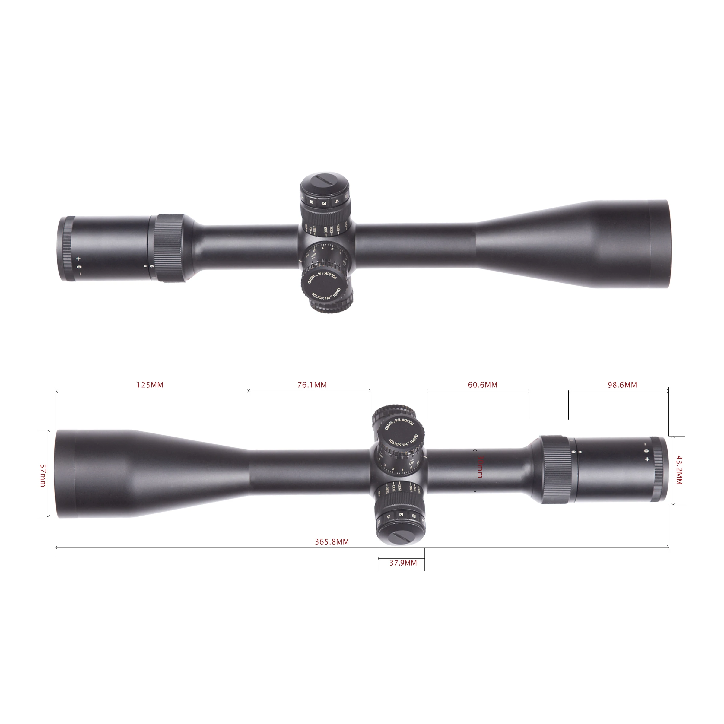 Outdoor Tactical scope 6-24X50 with illumination