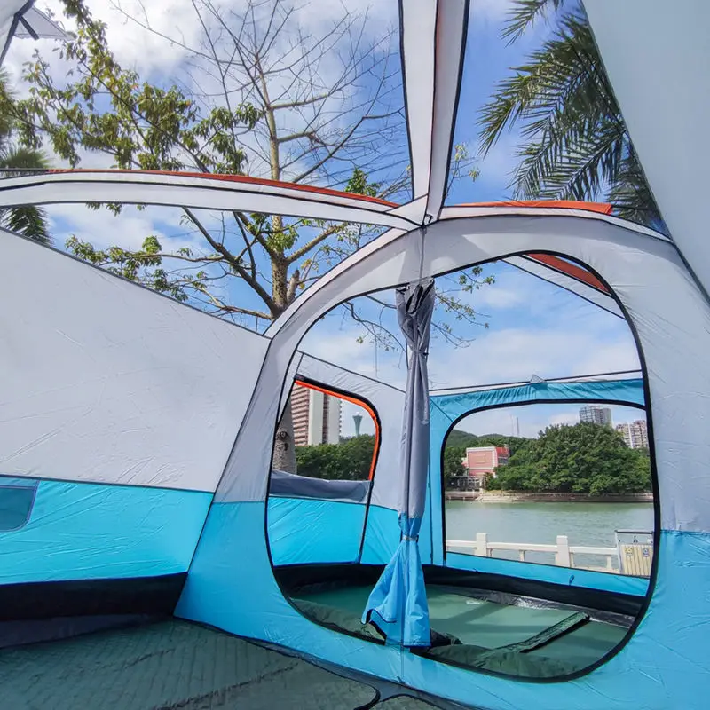 ZJFIT European Large Luxury Wind Resistant Family Carpas de Camping Tent outdoor tent