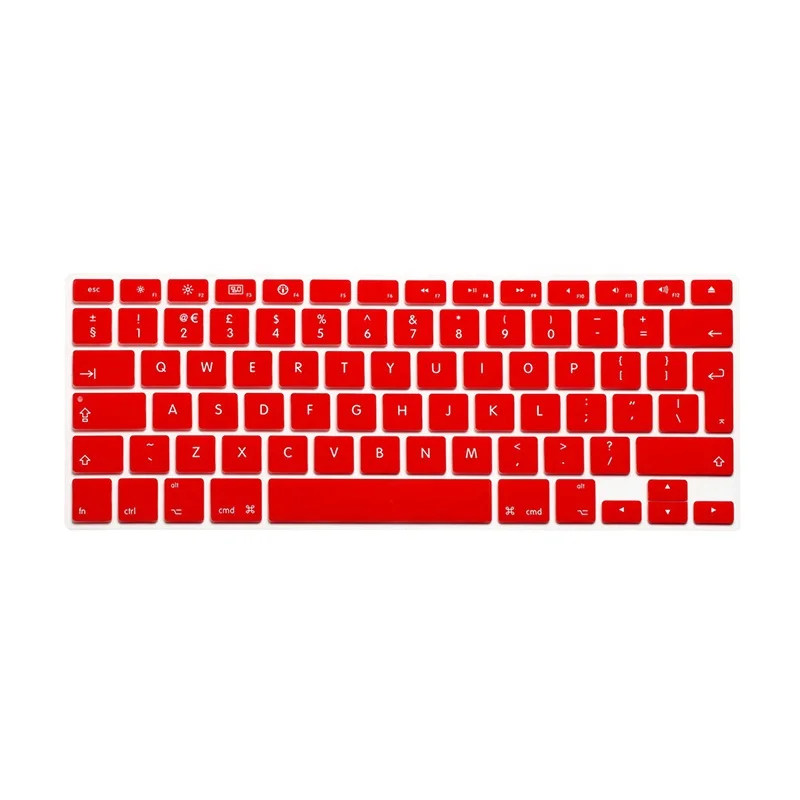 Цветная силиконовая наклейка на клавиатуру для M a c book Air 13 Pro 15 17 защитная