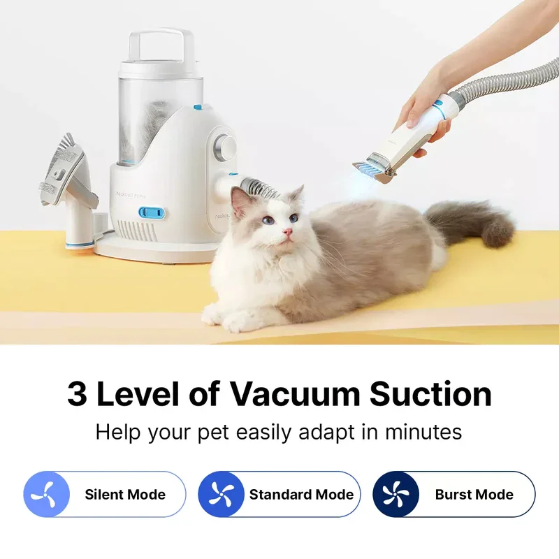 Neabot P2 Pro Pet Grooming Kit Professional Dog Vacuum Hair Grooming Tools